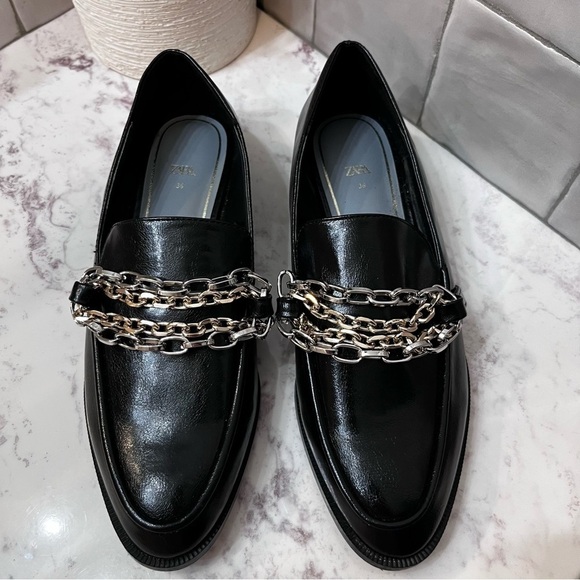 Black Chain Loafers - Picture 3 of 13
